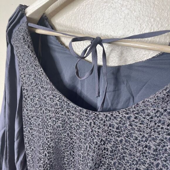 Addison adress Womens Small Purple Lace Long Sleeve Mini - Picture 8 of 13